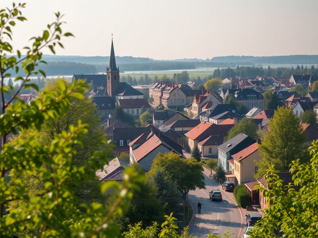 Bocian wracający do gniazda w Brańsku podczas wiosennej migracji