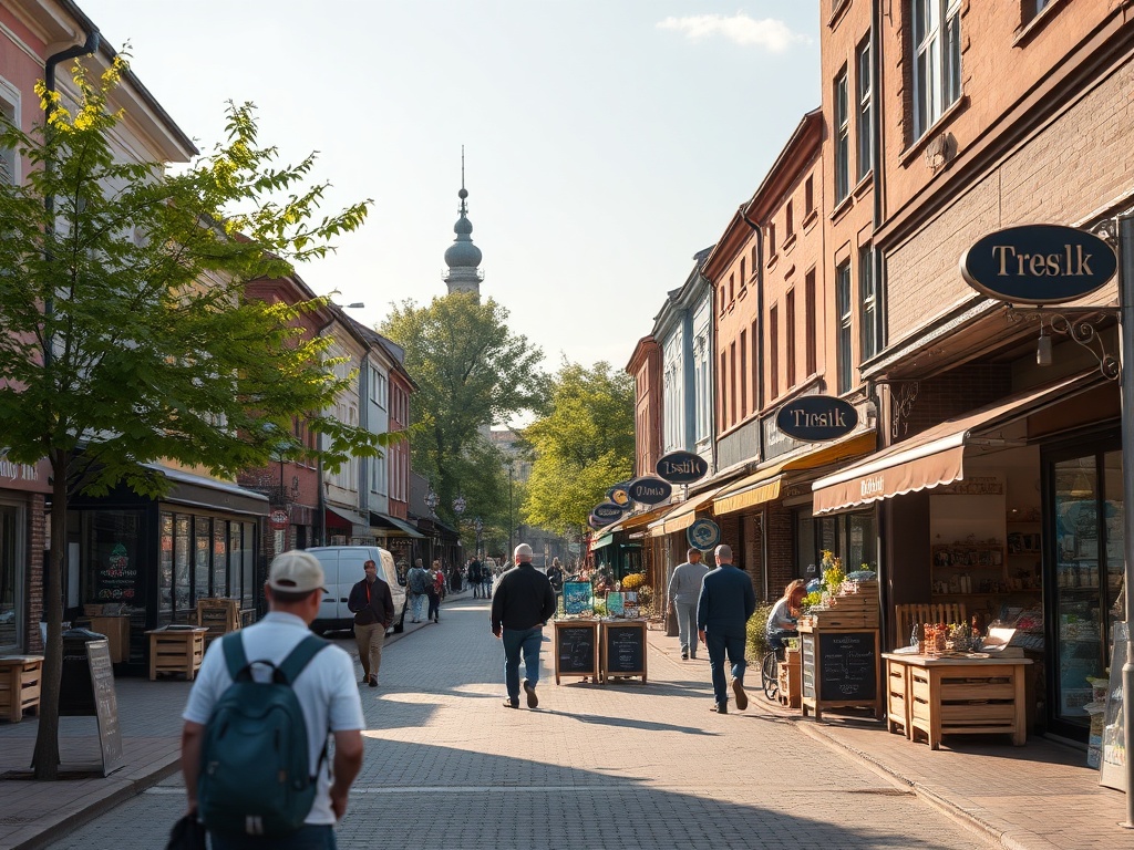 Wizualizacja nowego Punktu Selektywnej Zbiórki Odpadów w Brańsku, symbolizującego czyste środowisko i odpowiedzialne zarządzanie odpadami.