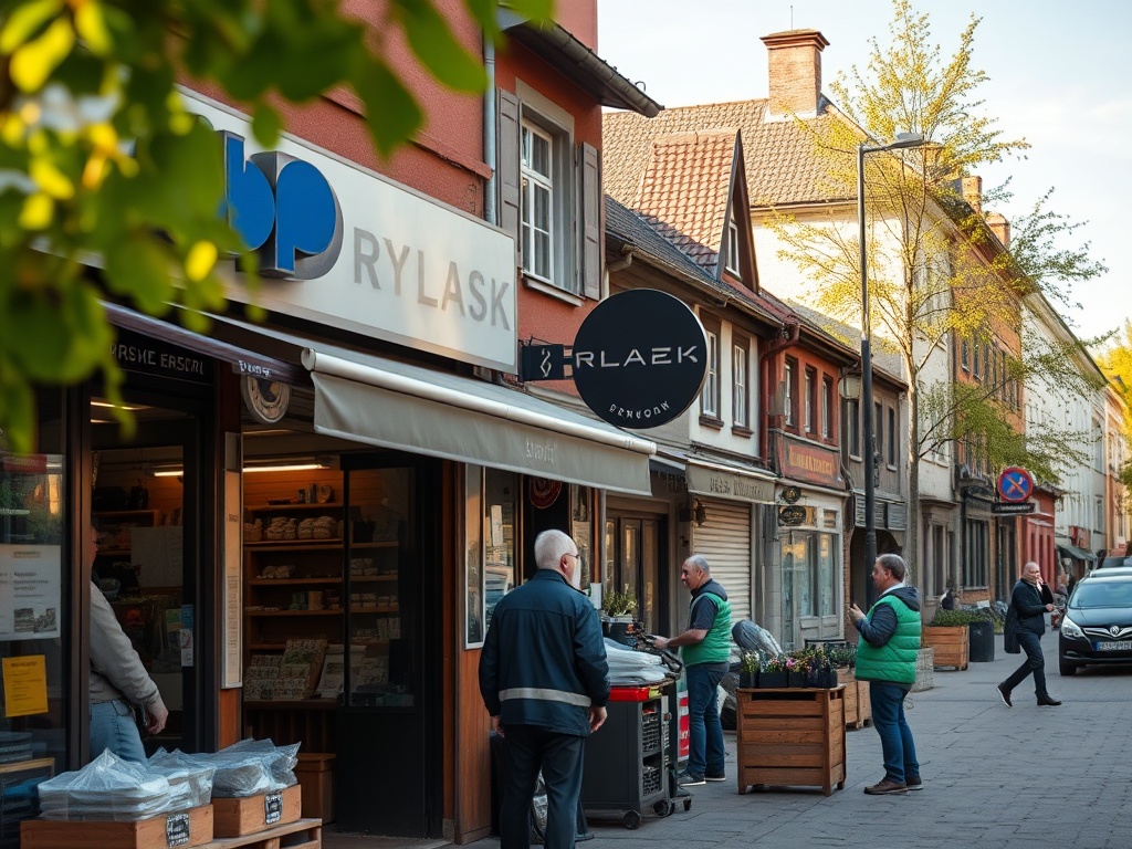 Mapa powiatu brańskiego z zaznaczonym miastem Brańsk, symbolizująca rynek pracy.
